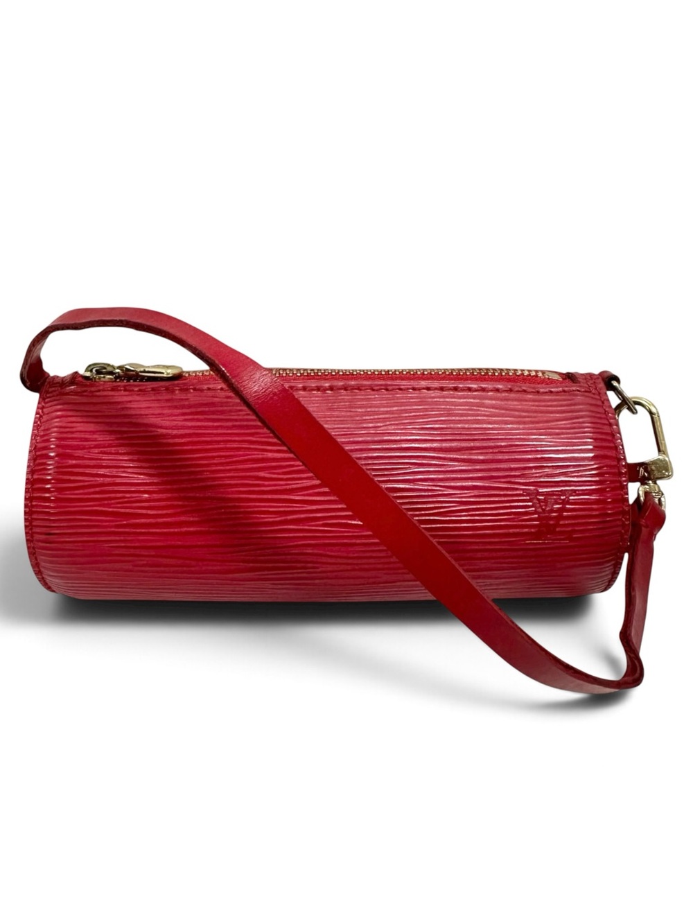 Louis Vuitton Red Epi Leather & Suede Papillon Mini Bag